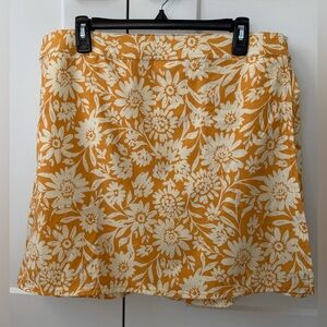 EUC RipSkirt Hawaii Saffron Sun Lightweight Travel Ready Wrap Skirt, XL